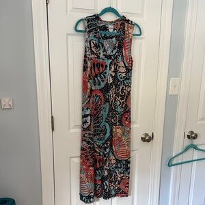 BOGO NIC+ZOE Multicolor Abstract Maxi Dress